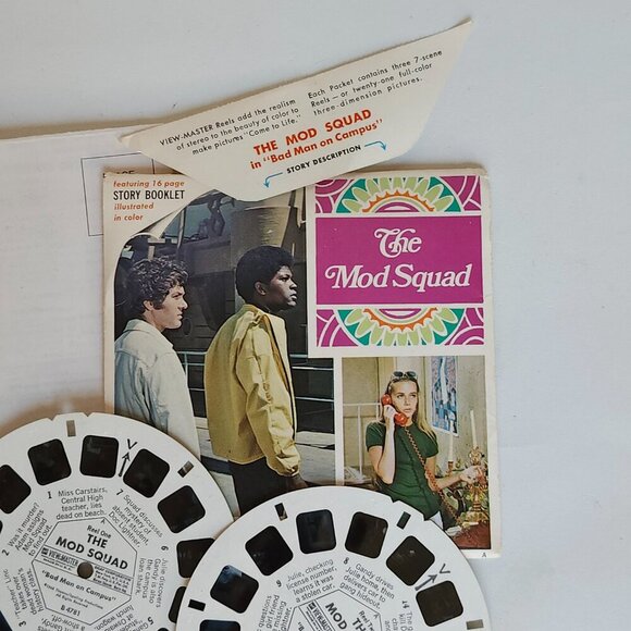FUN Vintage The Mod Squad View Master Reel Set 1968 - Picture 5 of 5